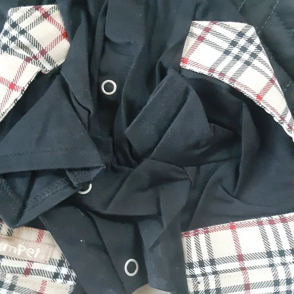 Tan Plaid Dog Dress For Small Dogs Size 4